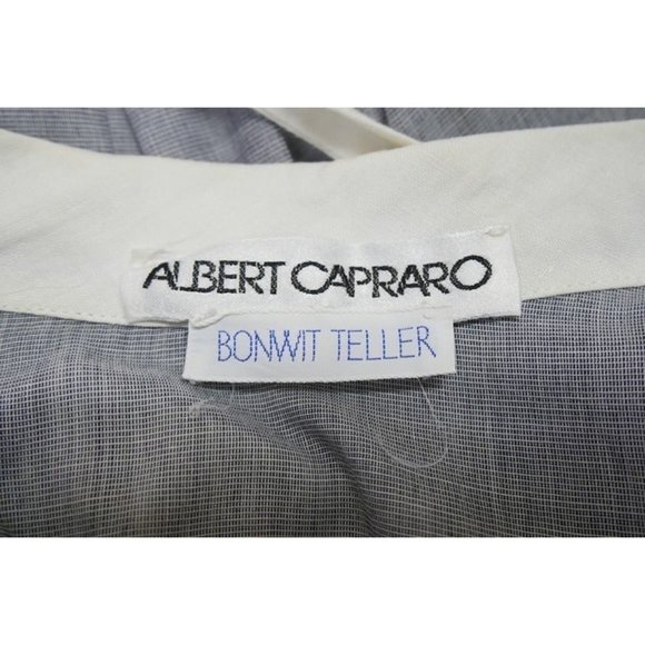 Albert Capraro for Bonwit Teller Vintage Pinstripe Apron Dress S - Picture 4 of 4